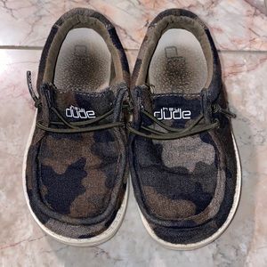 Hey Dude toddler size 9 camo